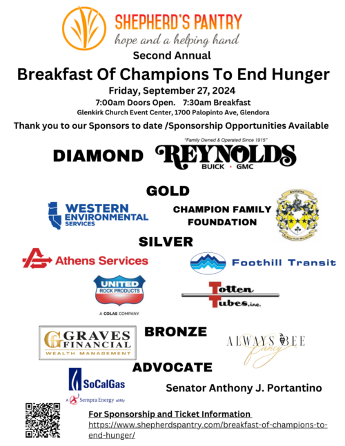 Breakfast of Champions - Sponsors as of 9.12.24